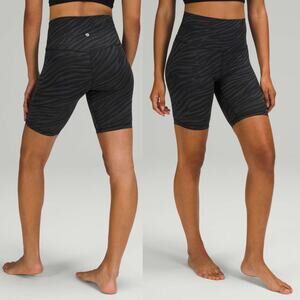 Lululemon Align Short 8" Le Tigre Camo Deep Coal Multi